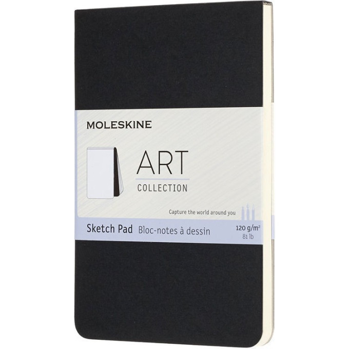 Скетчбук MOLESKINE Art Soft Sketch Pad Large, нелинованный, чёрный ARTSKPAD3
