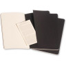 Набор блокнотов MOLESKINE Cahier Journal Large, нелинованный, чёрный QP318