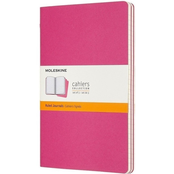 Блокнот MOLESKINE Cahier Journal Pocket, нелинованный, неоновый розовый 1128350