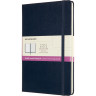Блокнот MOLESKINE CLASSIC DOUBLE LARGE 130х210мм 240стр. линейка/нелинованный, синий NB313HB20