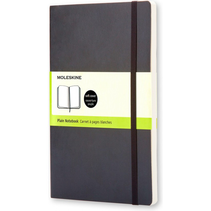 Блокнот MOLESKINE Classic Soft Pocket, нелинованный, чёрный QP613