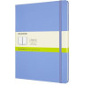 Блокнот MOLESKINE CLASSIC XLARGE нелинованный, голубая гортензия QP092B42