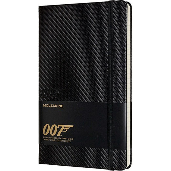 Блокнот MOLESKINE LIMITED EDITION JAMES BOND LARGE, линейка, черный Carbon LEJBQP060A