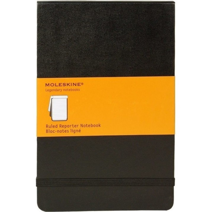 Блокнот MOLESKINE Reporter Soft Large, нелинованный, чёрный QP818