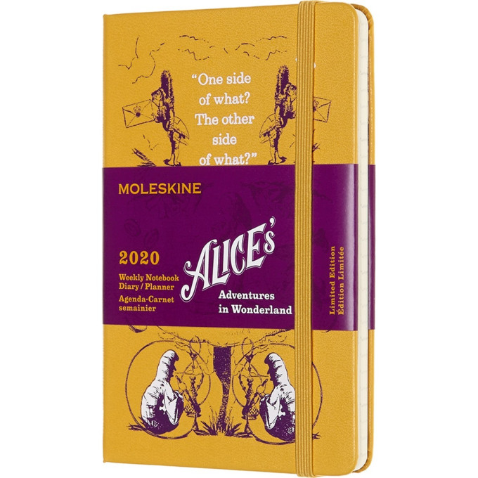 Еженедельник MOLESKINE Alice in Wonderland Pocket LE, жёлтый DAL12WN2Y20